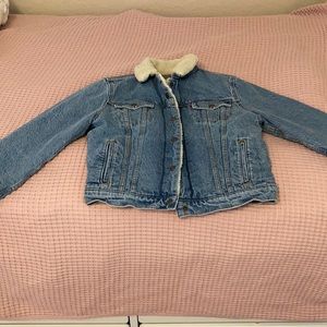 levi straus and co. sherpa jean jacket